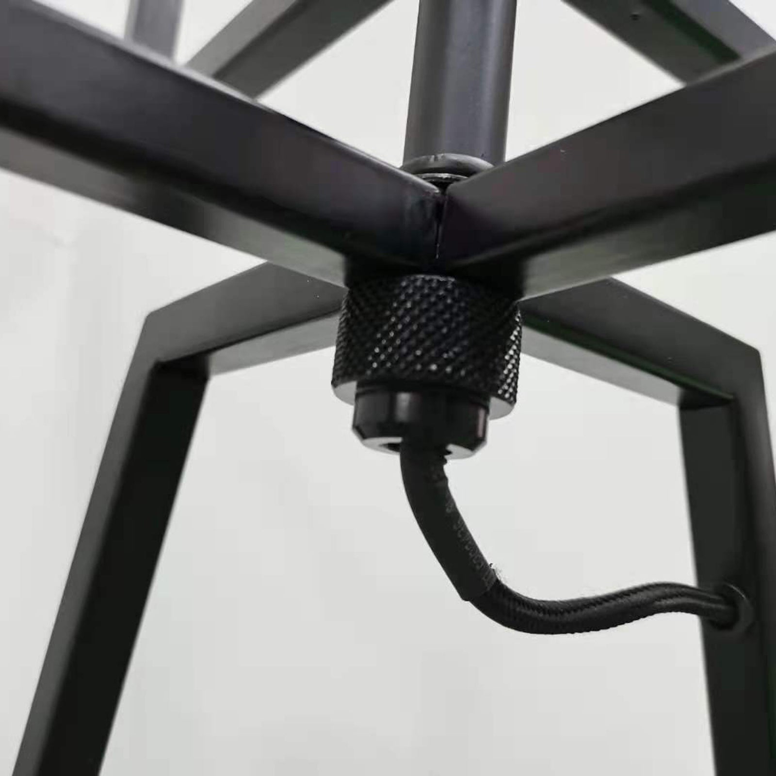 Modern Dimmable Floor Lamp + Table Desk Lamp w/ Linen Shade Scandi - Matte Black - STripleB 