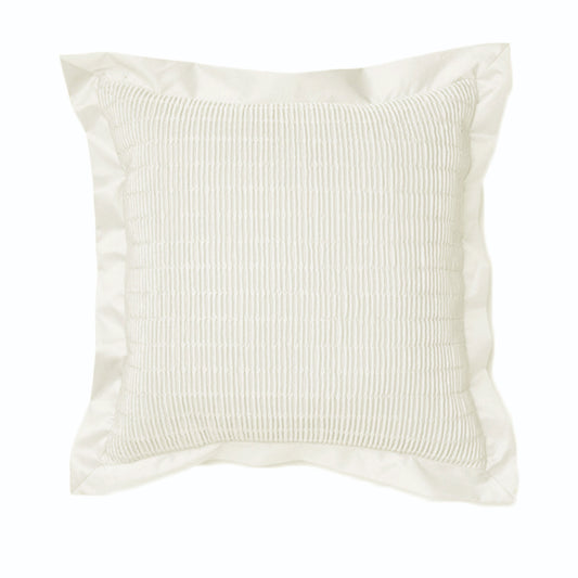Morocco Quilted Filled Cushion - White - STripleB