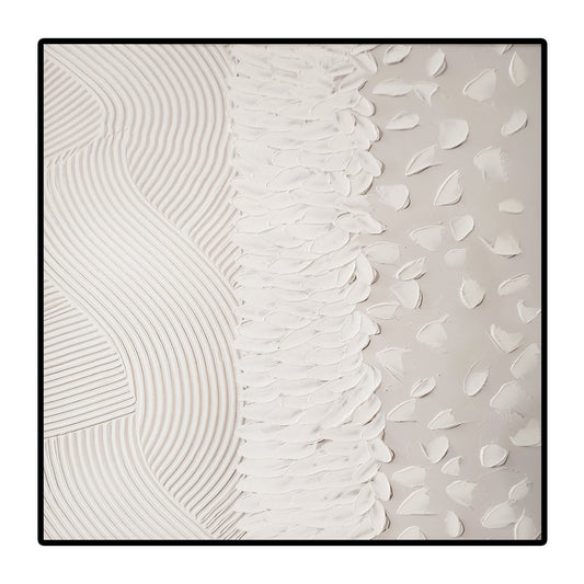 Nordic Square Framed Canvas Wall Art - 80cm x 80cm - STripleB