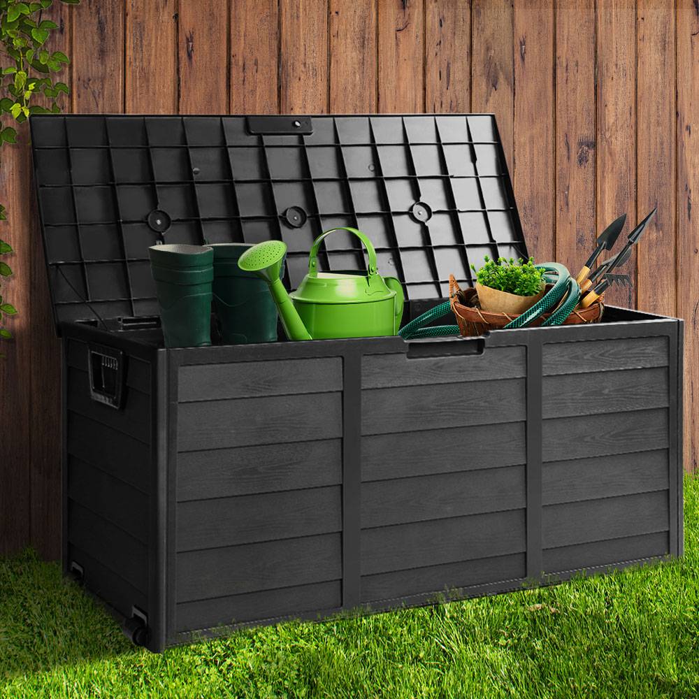 Outdoor Storage Box 290L - Black - STripleB 