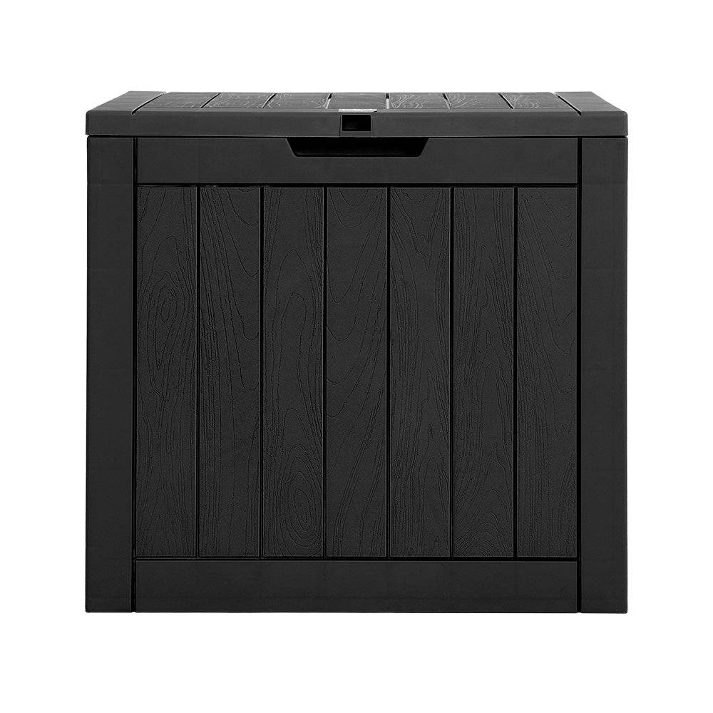 Outdoor Storage Box 118L - Black - STripleB 