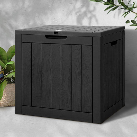 Outdoor Storage Box 118L - Black - STripleB 