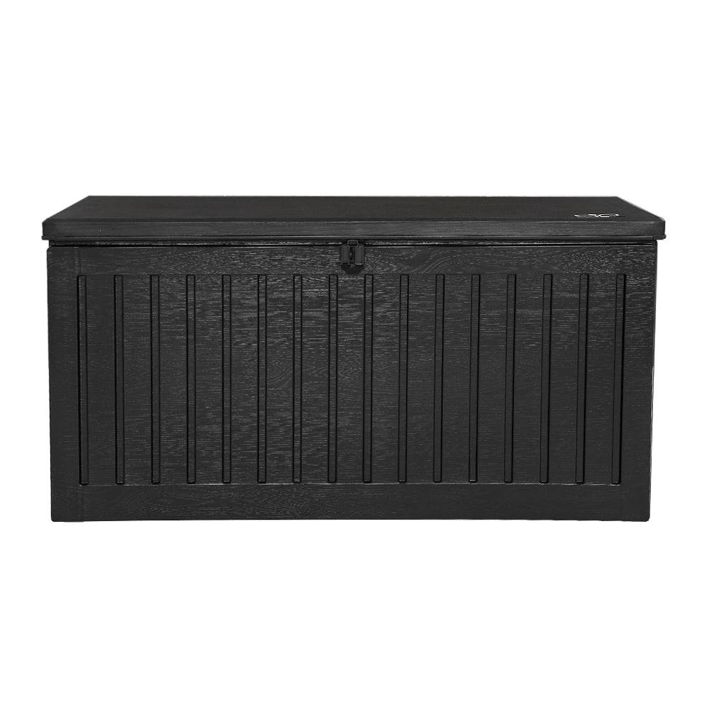 Outdoor Storage Box 270L Container - Black - STripleB 