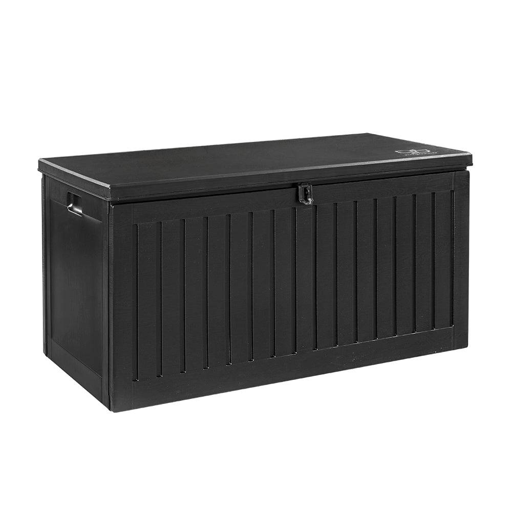 Outdoor Storage Box 270L Container - Black - STripleB 