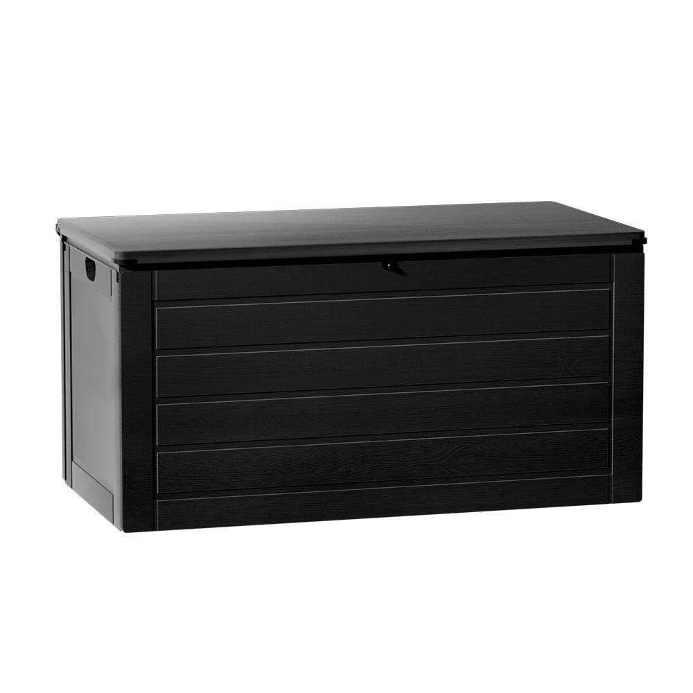 Outdoor Storage Box 680L Container - Black - STripleB 