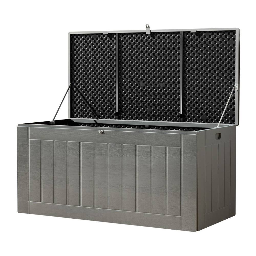 Outdoor Storage Box 830L Container - Black - STripleB 