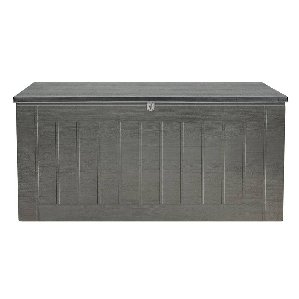 Outdoor Storage Box 830L Container - Black - STripleB 