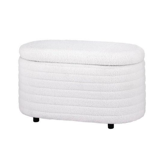 Artiss Storage Ottoman - Boucle Fabric Oval - STripleB 