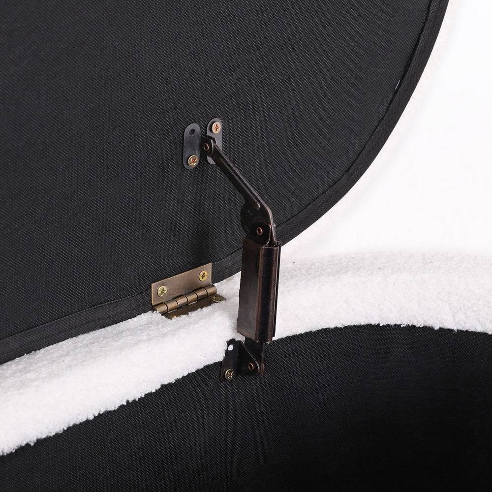 Artiss Storage Ottoman - Boucle Fabric Oval - STripleB 