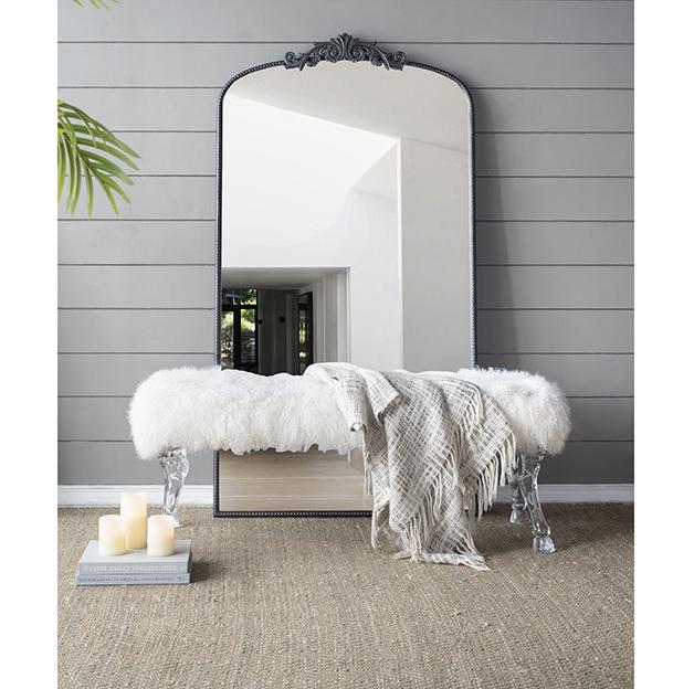 Ornate Mettalic Floor Mirror - STripleB