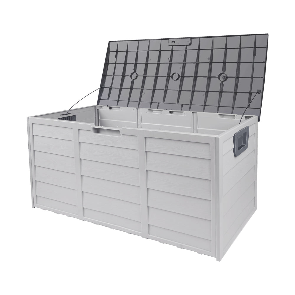 Outdoor Storage Box Lockable 290L Grey - STripleB