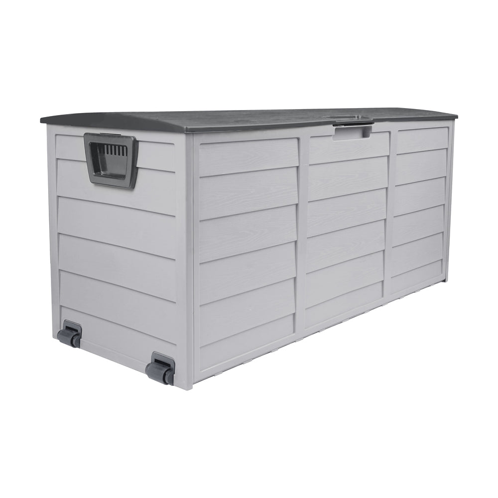 Outdoor Storage Box Lockable 290L Grey - STripleB