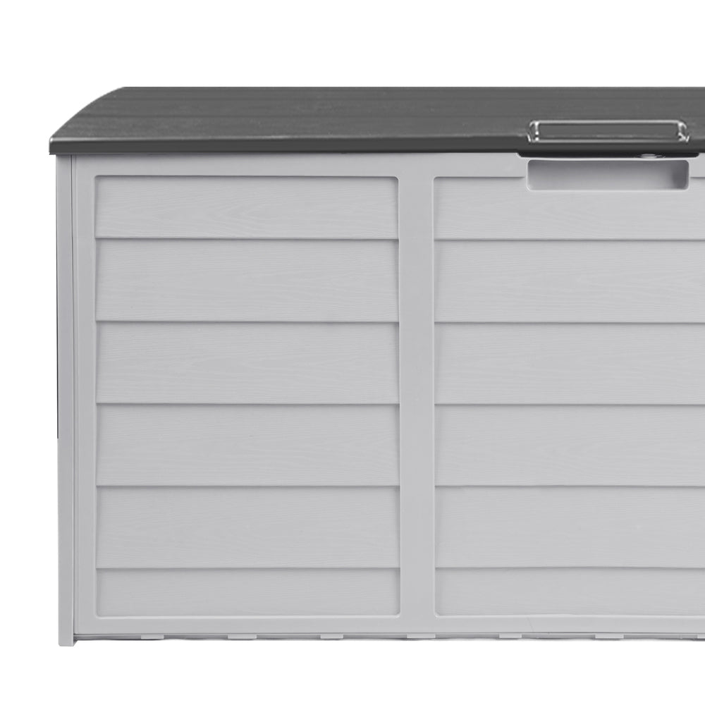Outdoor Storage Box Lockable 290L Grey - STripleB