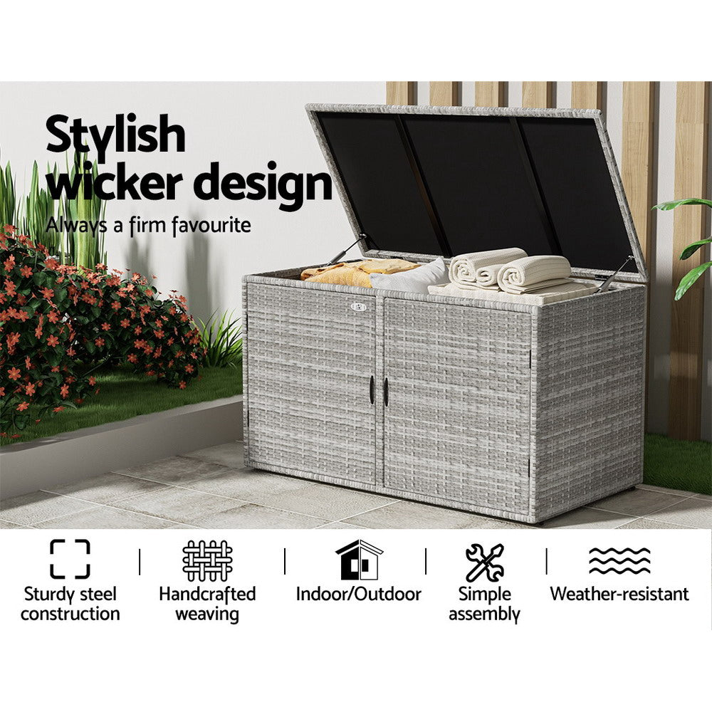 Outdoor Storage Cabinet - Wicker - STripleB