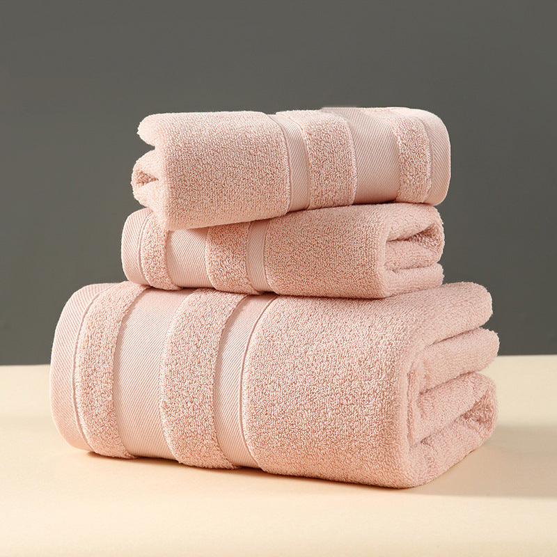 Pink - Luxury 3-Piece 100% Cotton Towel Set - STripleB