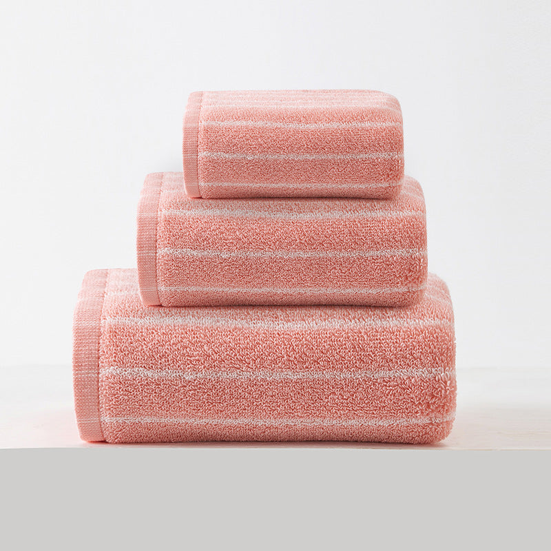 Pink - Soft and Absorbent Cotton Towel Set - STripleB