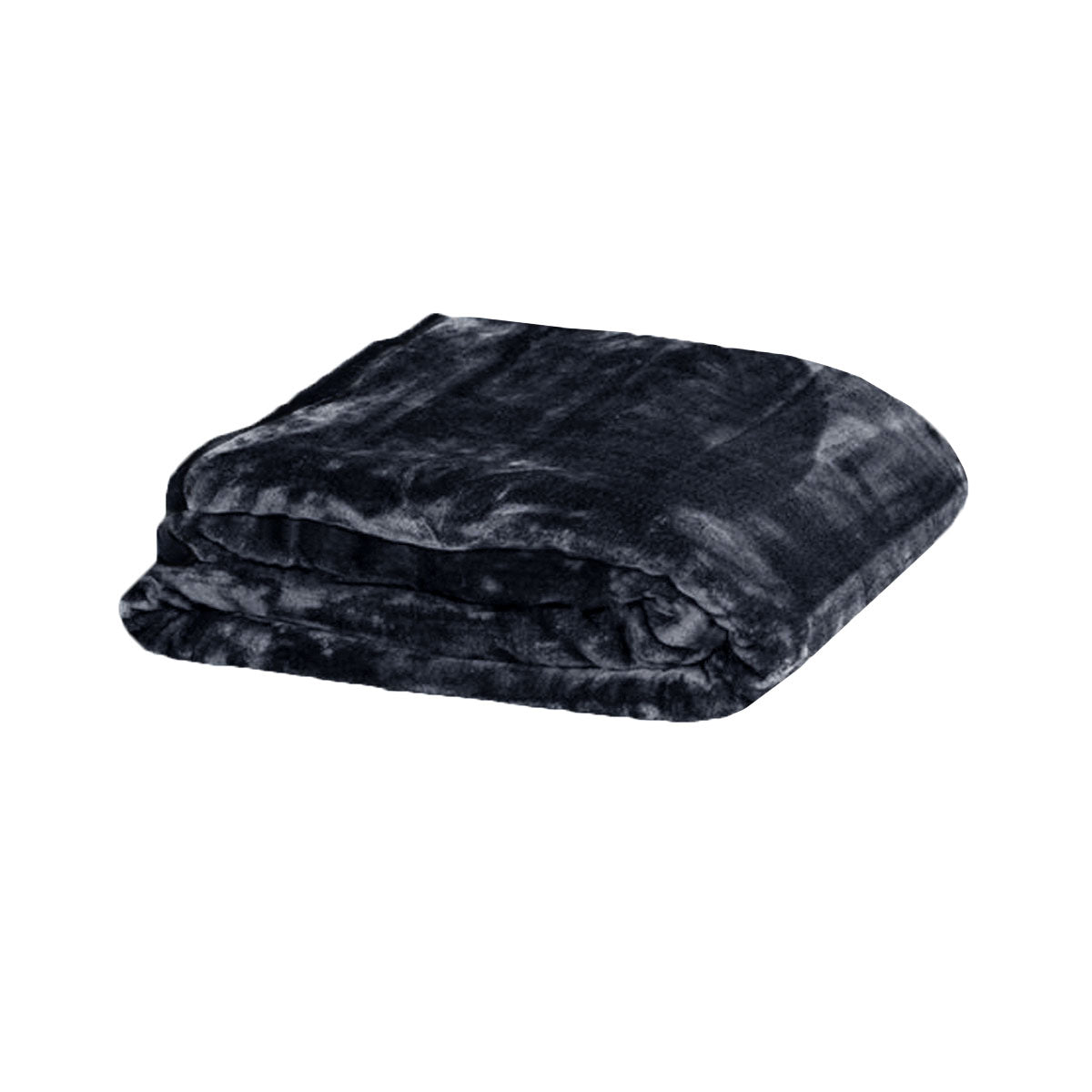 Queen - Faux Mink Blanket - Charcoal - STripleB