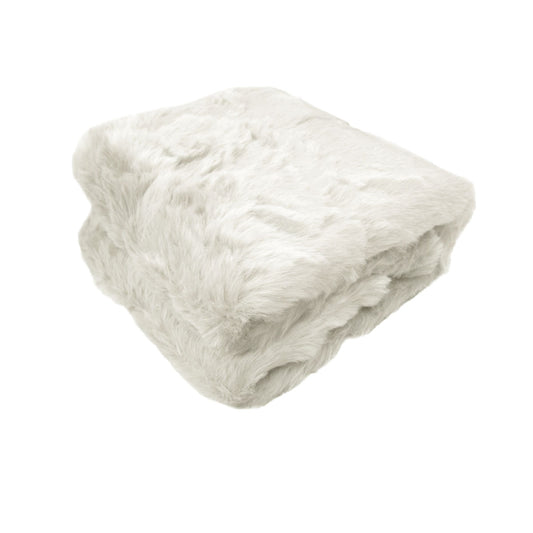 Radisson Alaskan Bear Luxury Animal Faux Fur Throw Rug 127 x 152 cm Natural - STripleB 