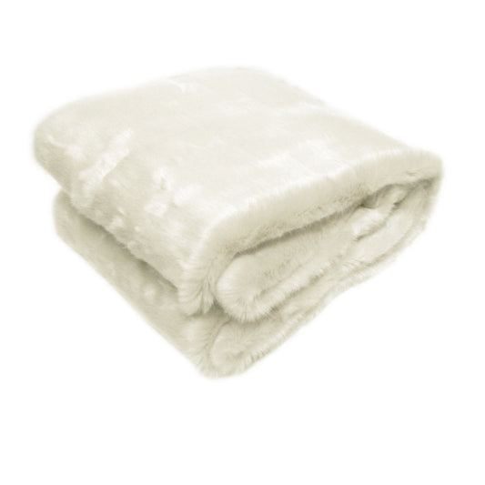 Radisson Polar Bear Luxury Animal Faux Fur Throw Rug 127 x 152 cm - STripleB 