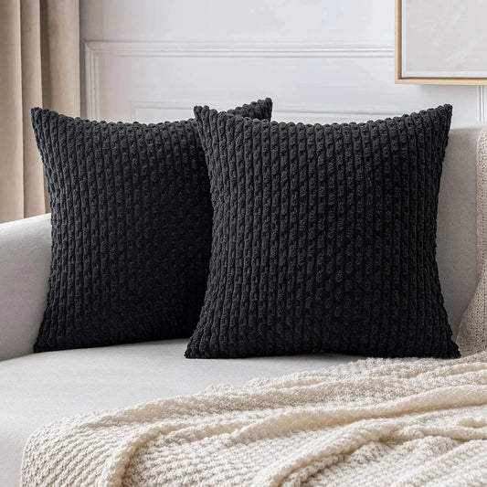 Corduroy Throw Pillow Covers - STripleB 