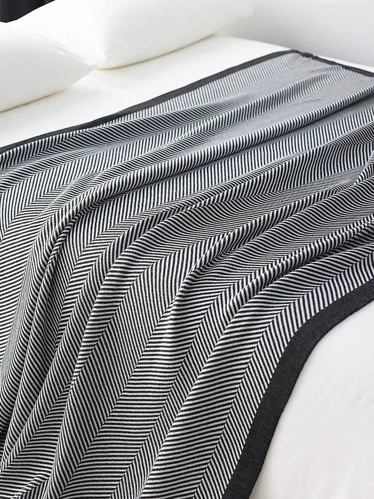 Nordic Knitted Blanket Throw - STripleB 