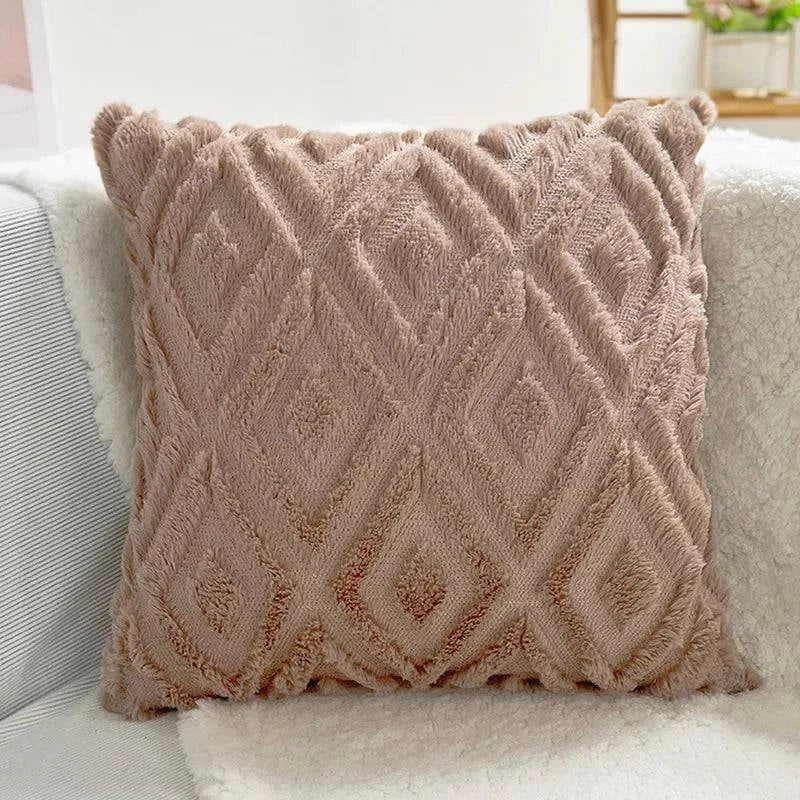 Soft Faux Fur Throw Pillow Covers - STripleB 