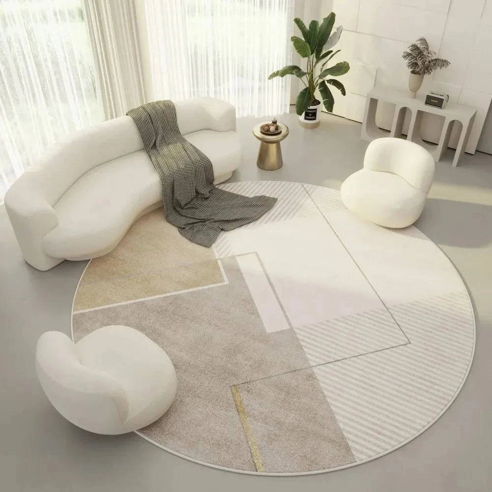 Modern Minimalist Round Decorative Carpets - STripleB 