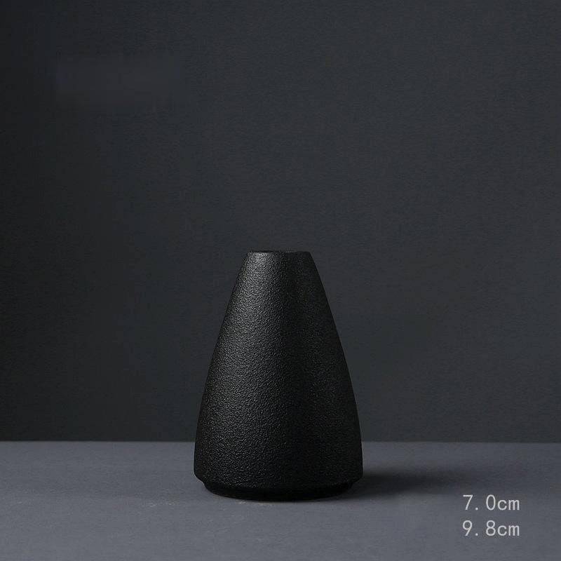 Black Ceramic Vase - STripleB 