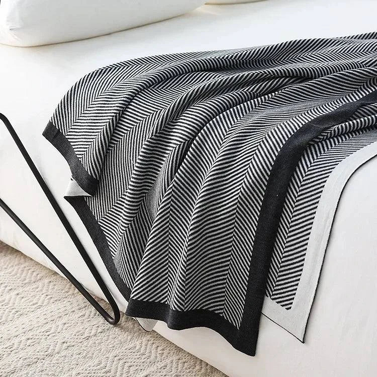 Nordic Knitted Blanket Throw - STripleB 