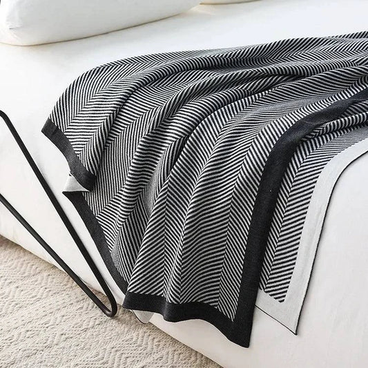 Nordic Knitted Blanket Throw - STripleB 
