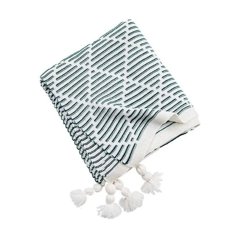 Light Summer Throw Blanket Knit - STripleB 