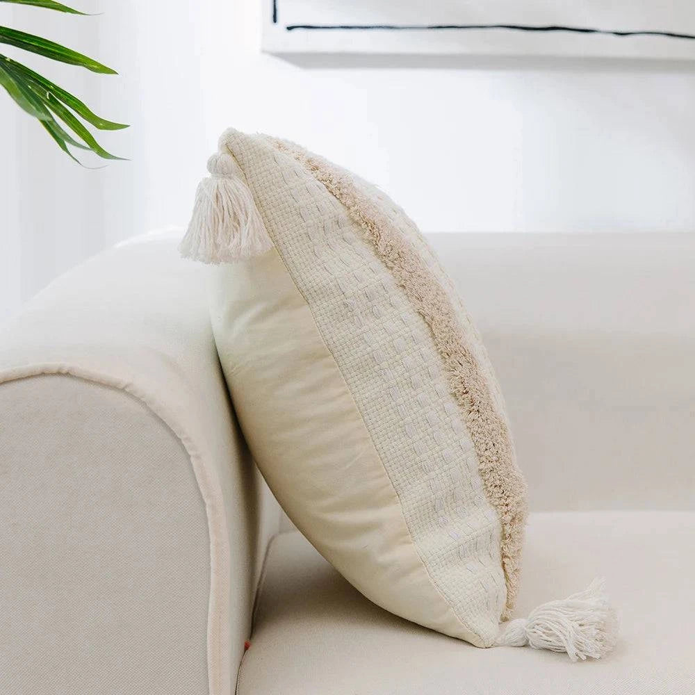 Boho Cushion Covers with Tassel Tufting - STripleB 