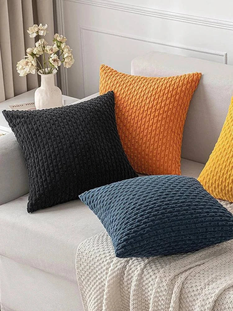 Corduroy Throw Pillow Covers - STripleB 