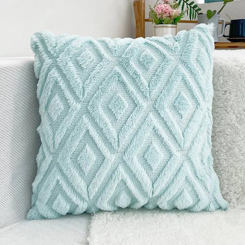 Soft Faux Fur Throw Pillow Covers - STripleB 