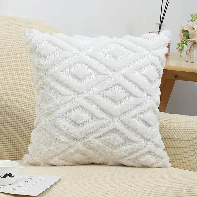 Soft Faux Fur Throw Pillow Covers - STripleB 