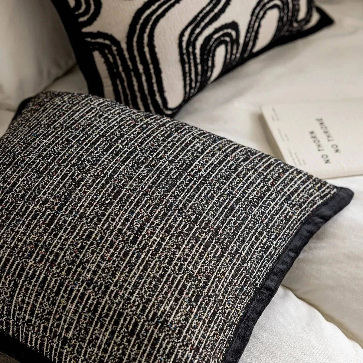 Black Throws Pillow Covers - STripleB 