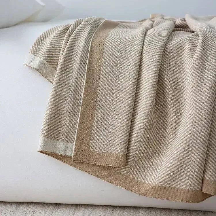 Nordic Knitted Blanket Throw - STripleB 