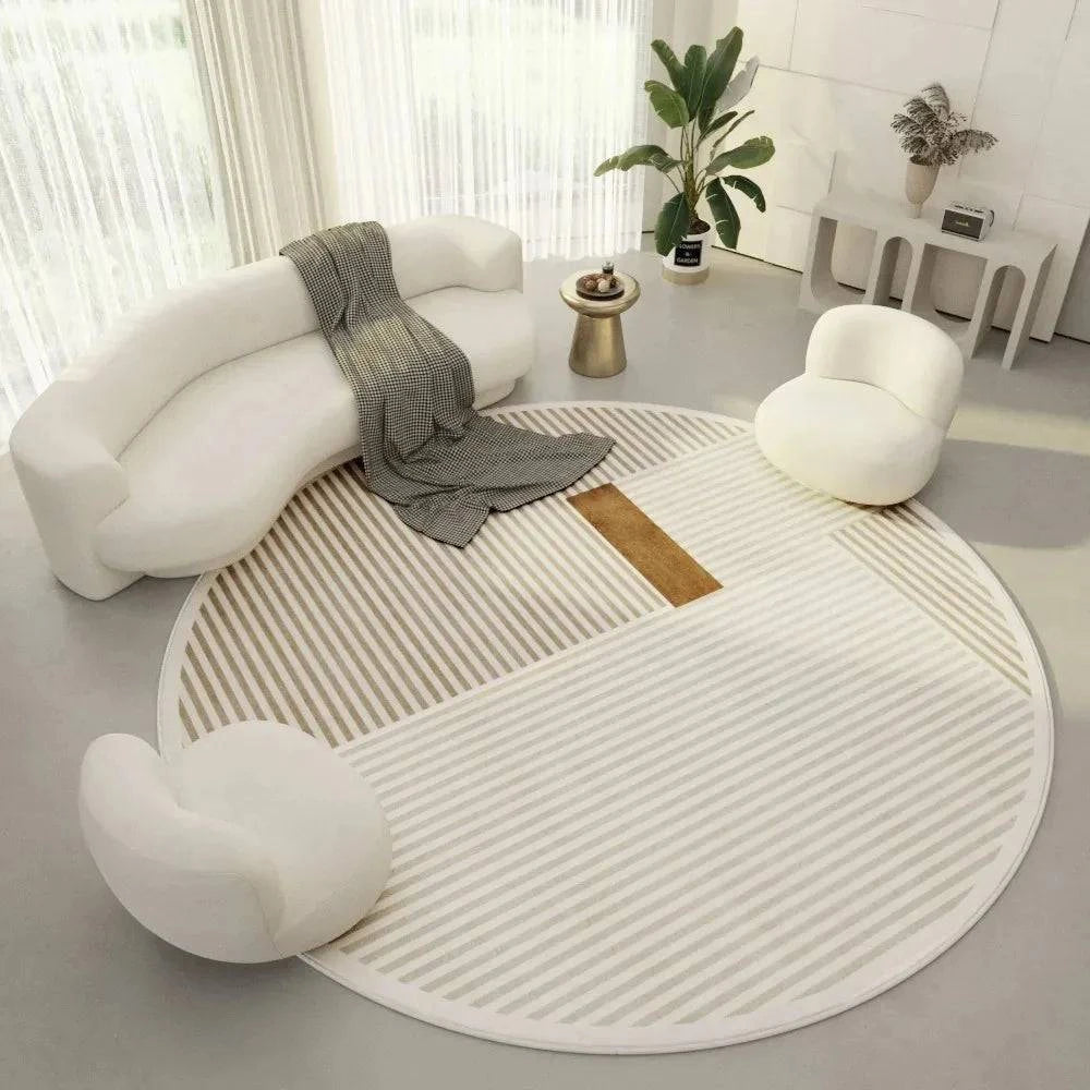 Modern Minimalist Round Decorative Carpets - STripleB 