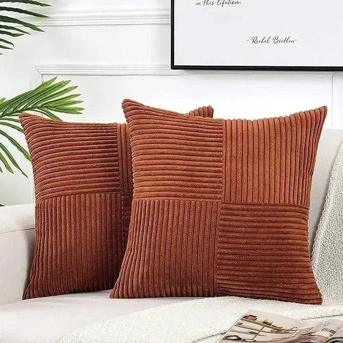 Soft Plush Corduroy Cushion Covers - STripleB 