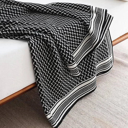 Nordic Knitted Blanket - STripleB 