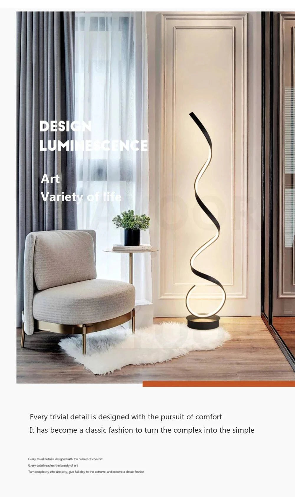 Minimalist Nordic Floor Lamp for Living Room or Bedroom - STripleB 