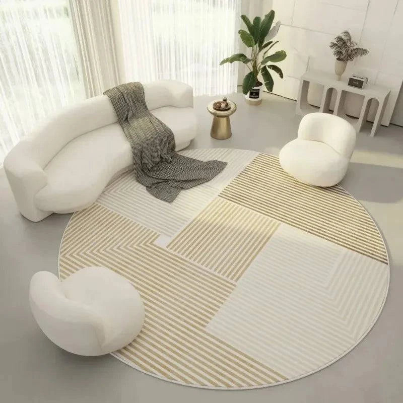 Modern Minimalist Round Decorative Carpets - STripleB 