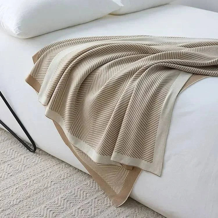 Nordic Knitted Blanket Throw - STripleB 