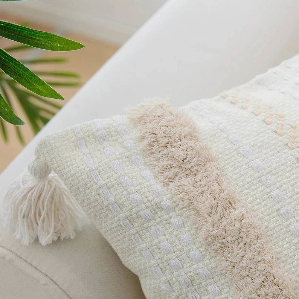 Boho Cushion Covers with Tassel Tufting - STripleB 