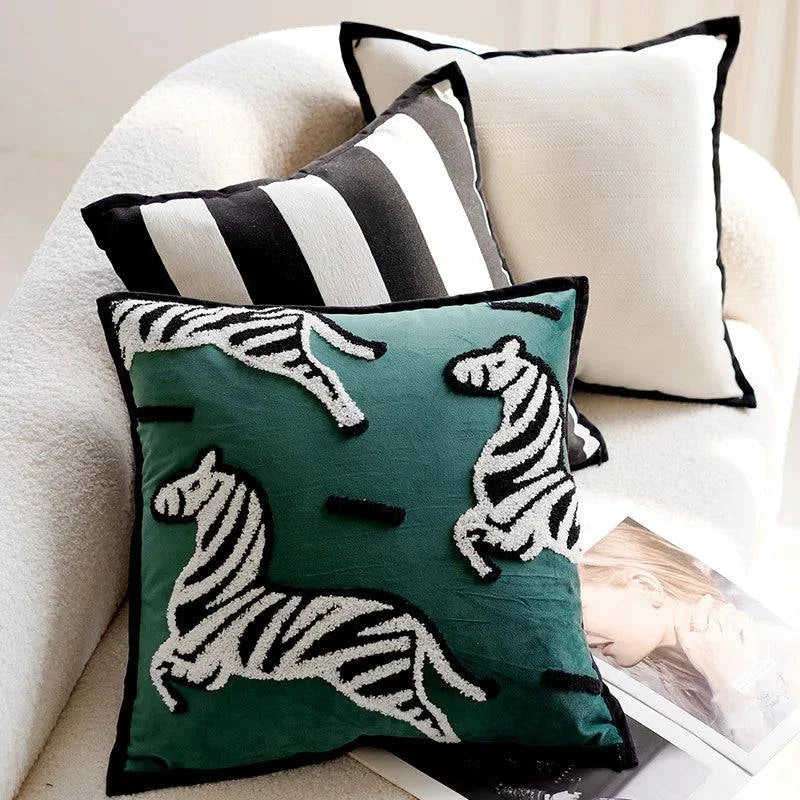 45x45cm - Pony Animal Throw Pillow Covers - STripleB 