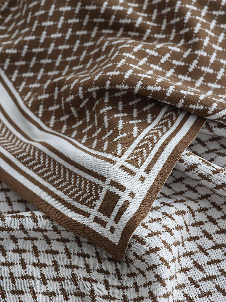 Nordic Knitted Blanket - STripleB 
