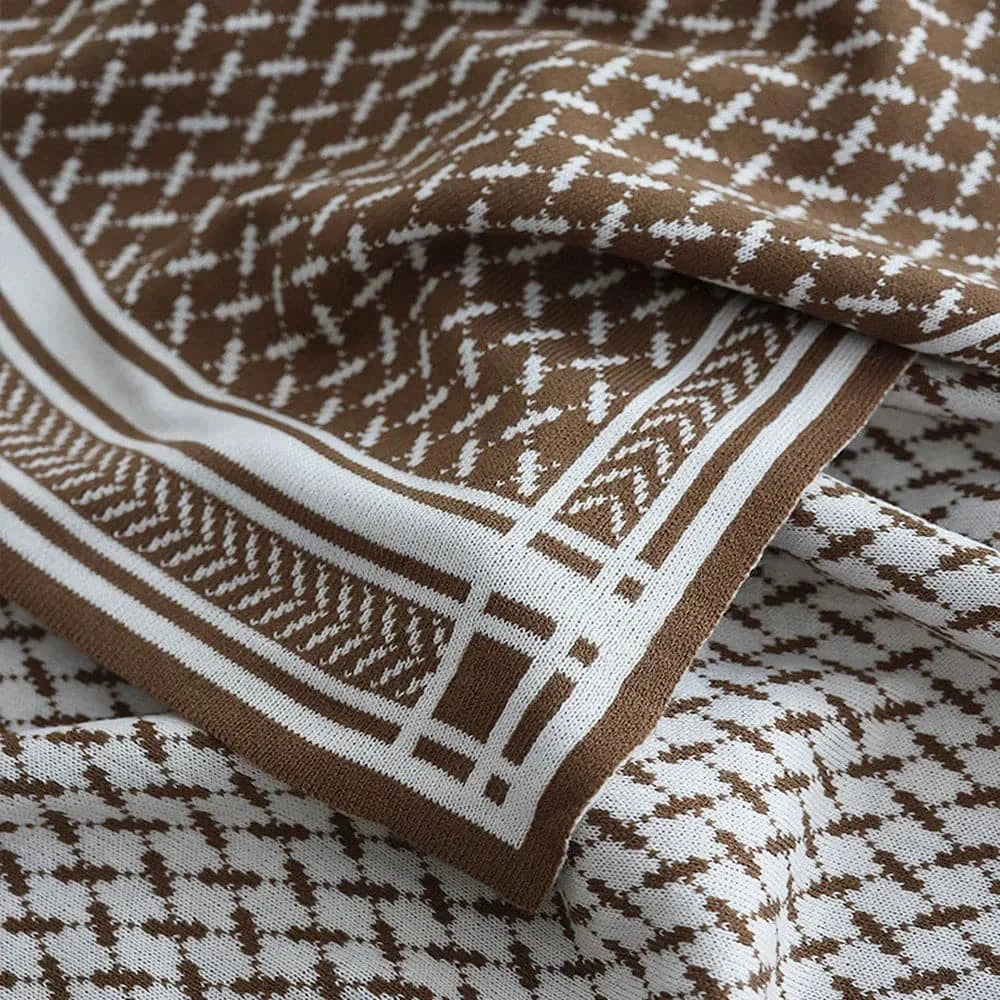 Nordic Knitted Blanket - STripleB 