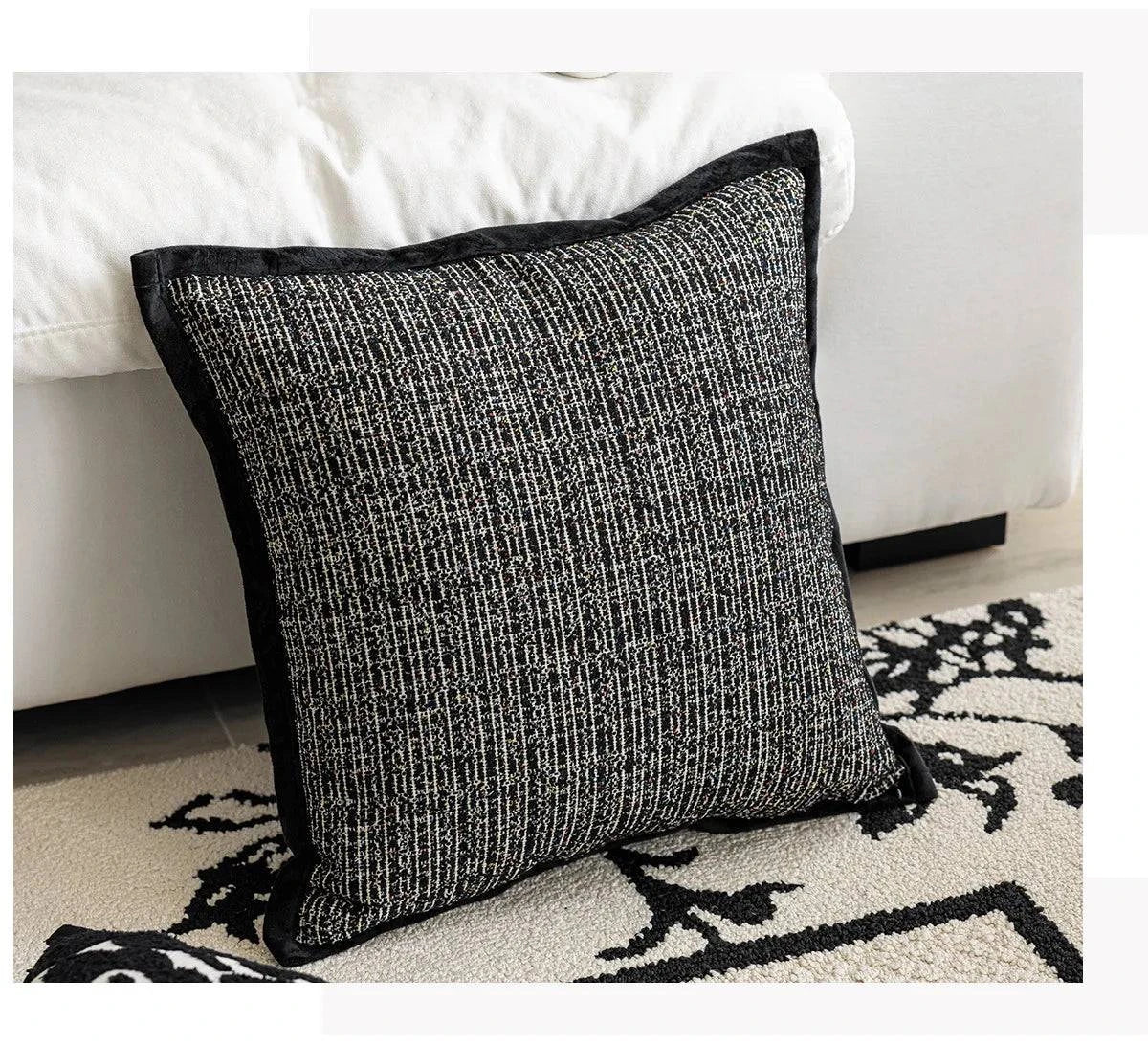 Black Throws Pillow Covers - STripleB 