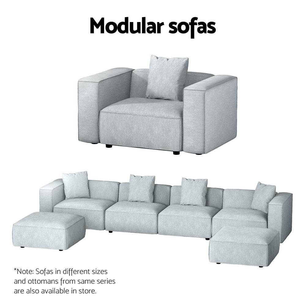 2-Seater Sofa - Grey - STripleB 