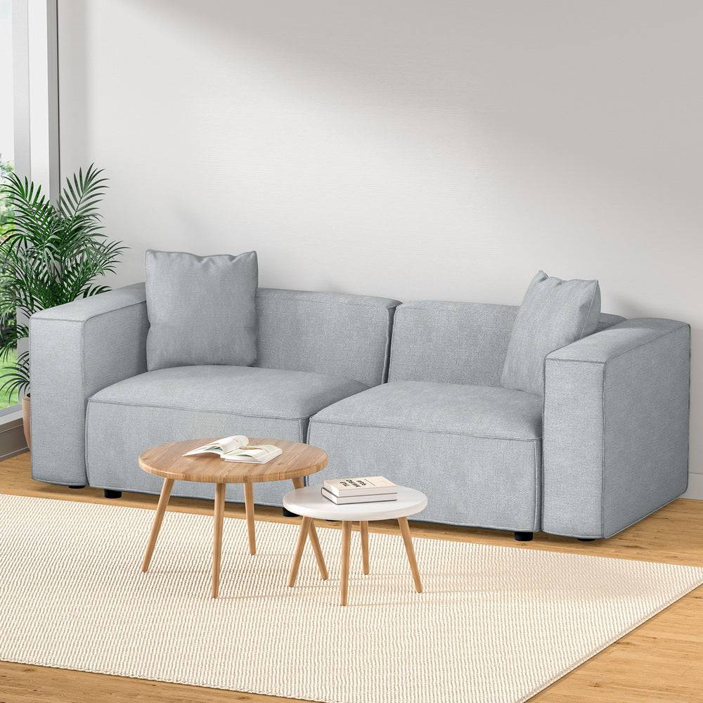 2-Seater Sofa - Grey - STripleB 